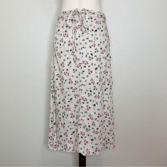 Final Touch Size Medium Button Down Floral Midi Skirt - Picture 7 of 12